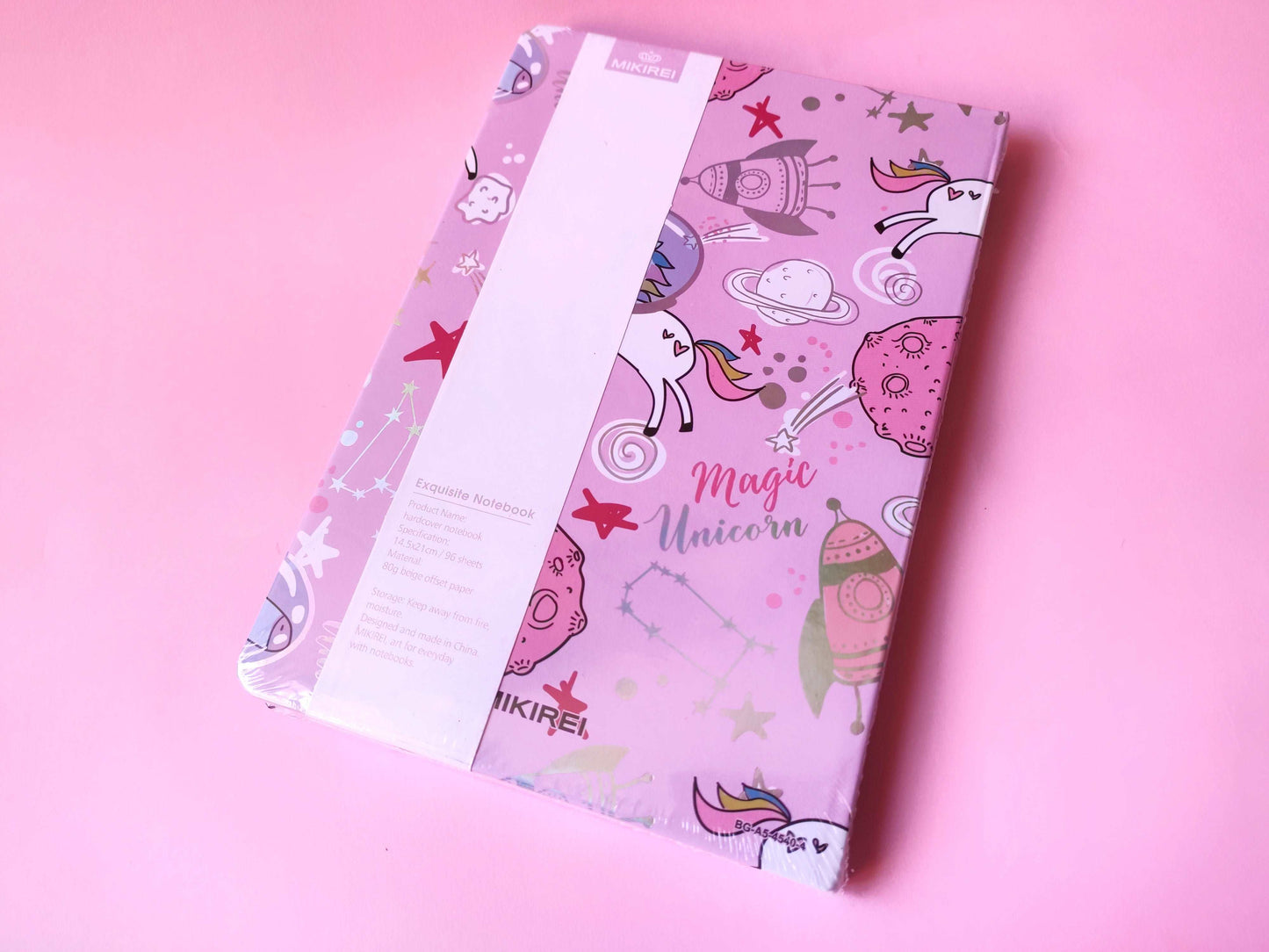 Libreta unicornio espacial