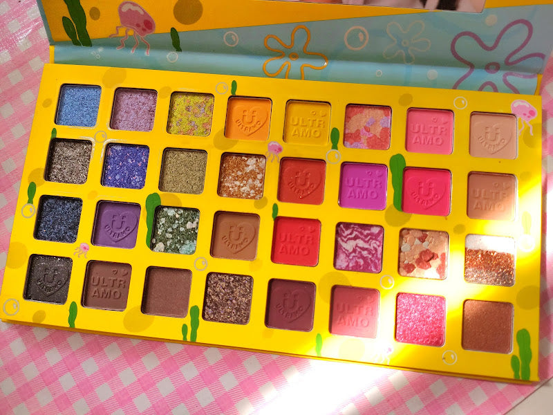Paleta de sombras "Bob esponja" de Ultramo