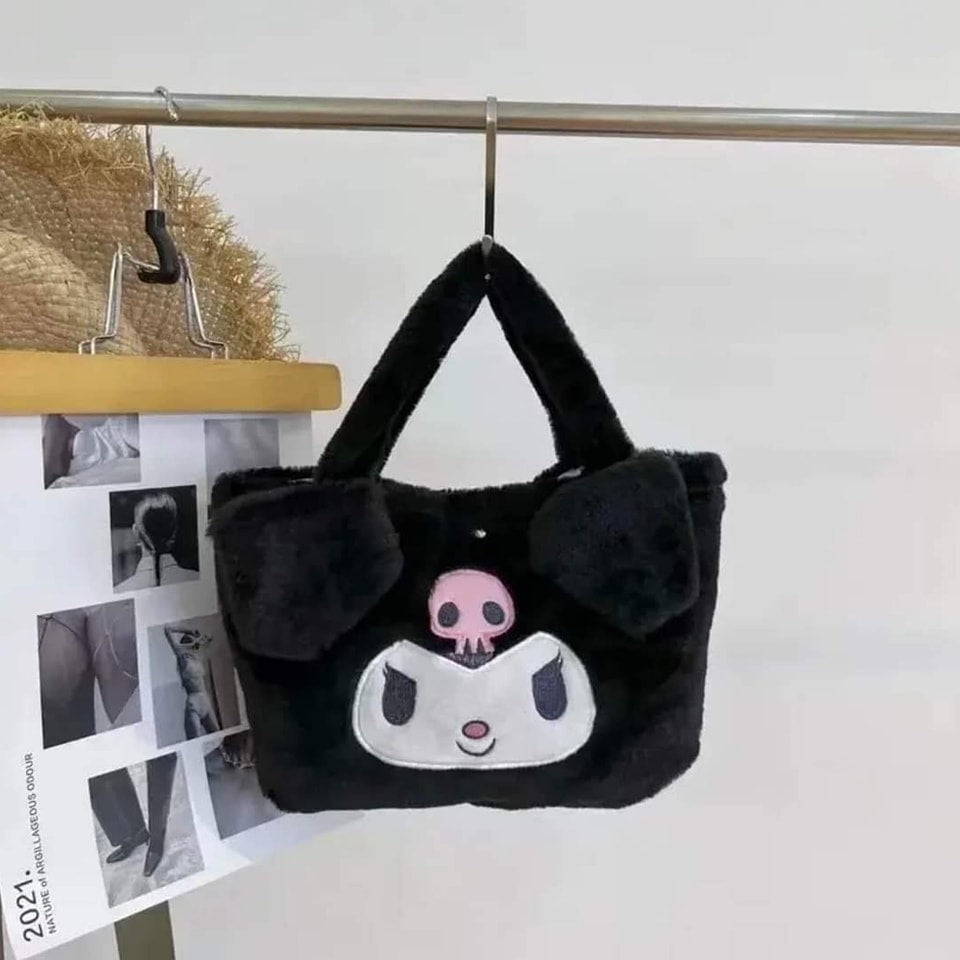 Bolsita de felpa Sanrio Cartoon (Kuromi).