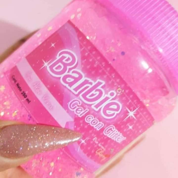 Gel con Glitter Barbie