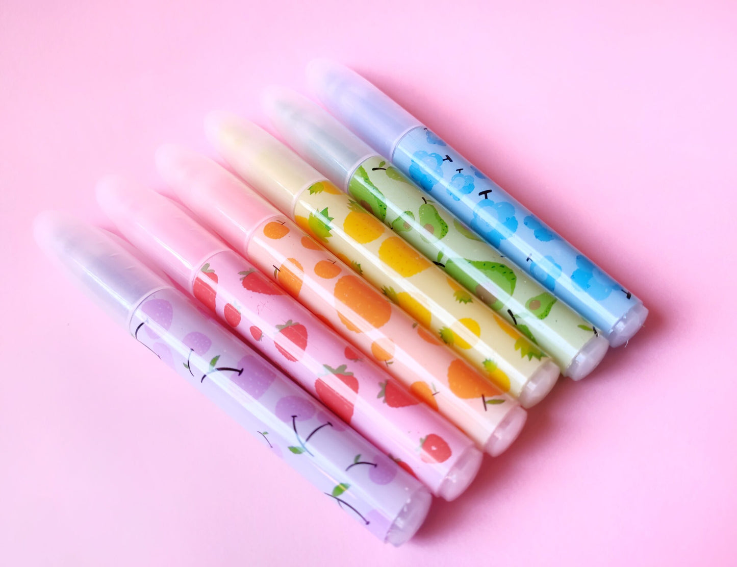 Set of fruit markers
