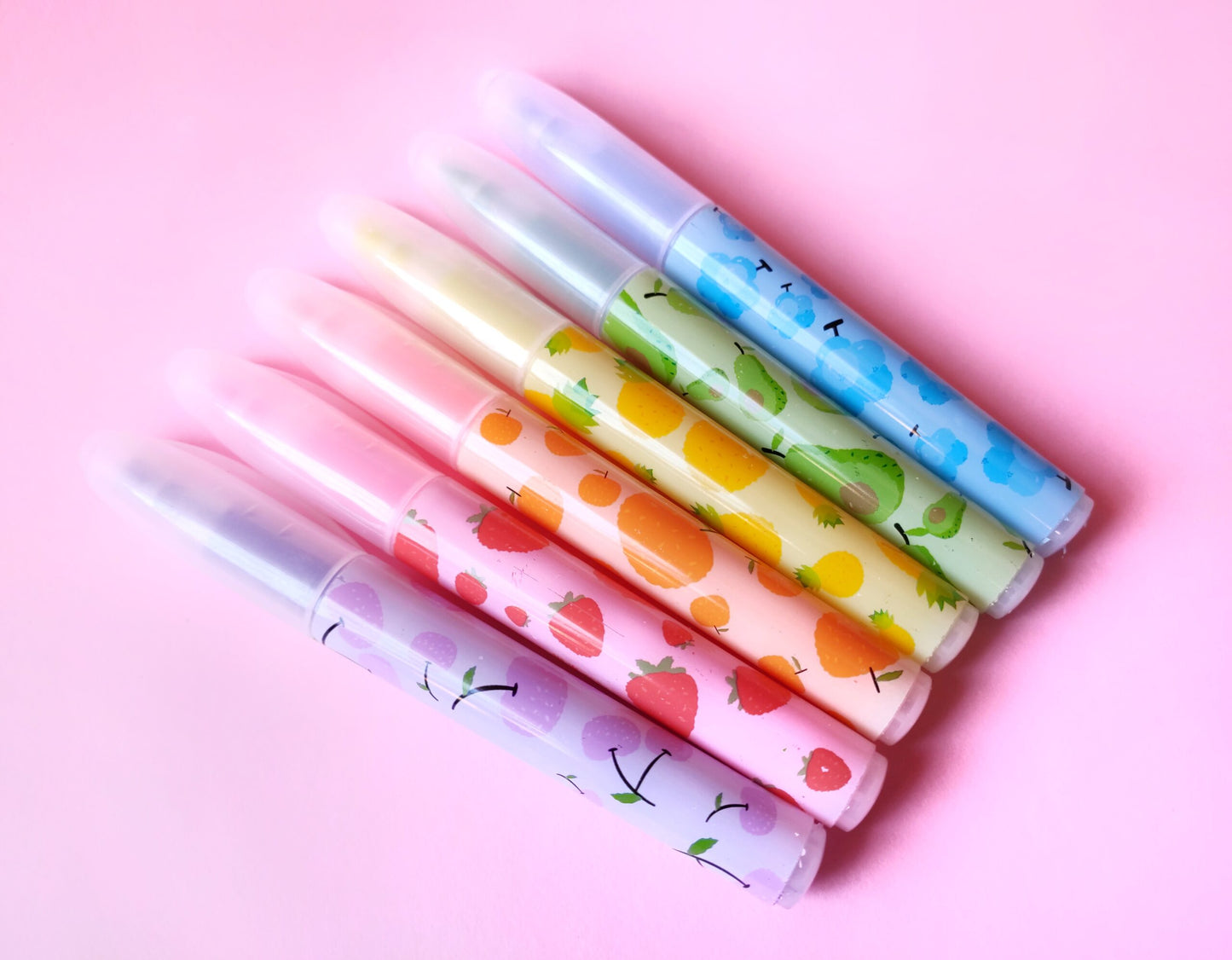 Set of fruit markers