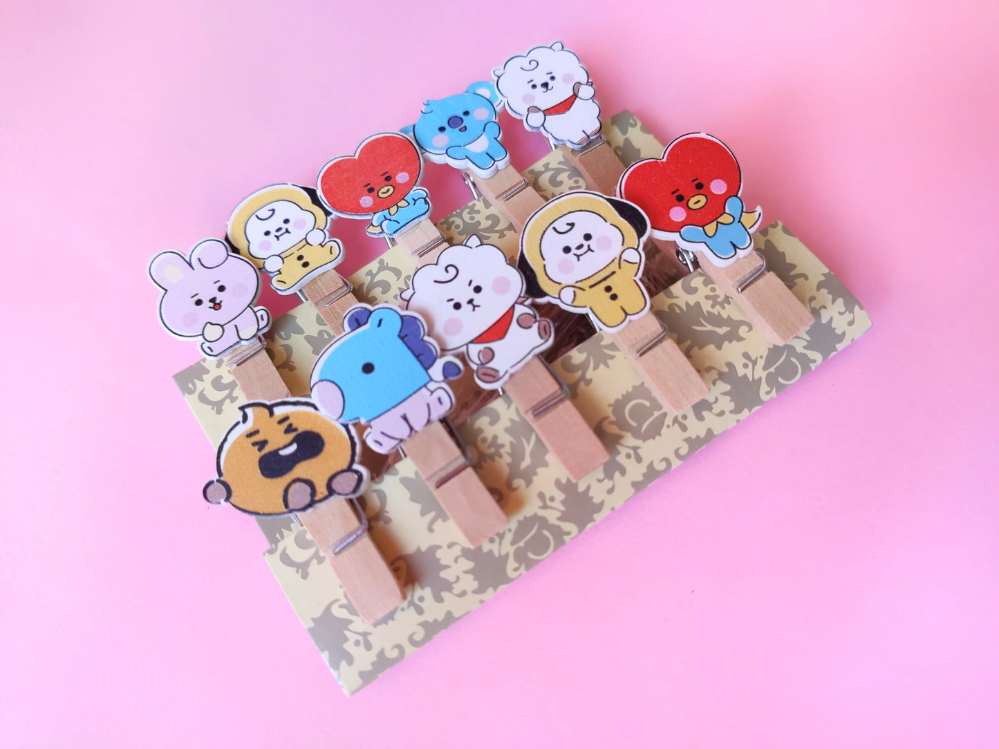 Pincitas de madera BT21