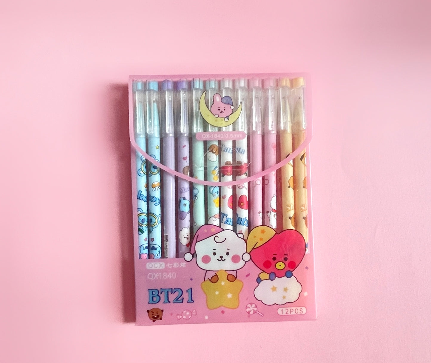 Set de plumas BT21