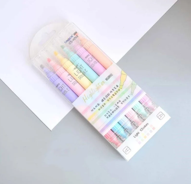 Chosch Double-Tip Pastel Highlighters